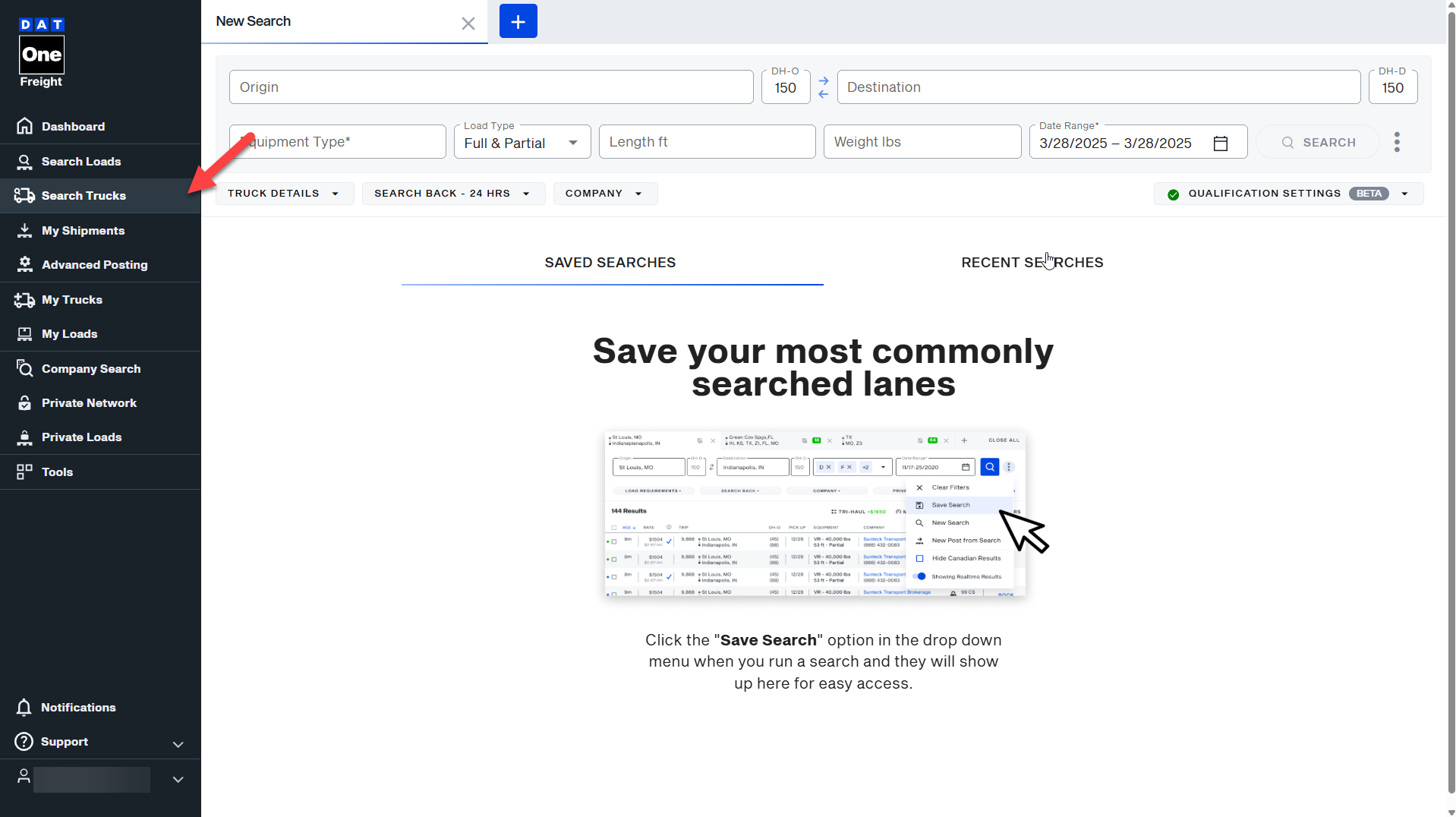 [Video] Search for trucks | Welcome to DAT One Help Center