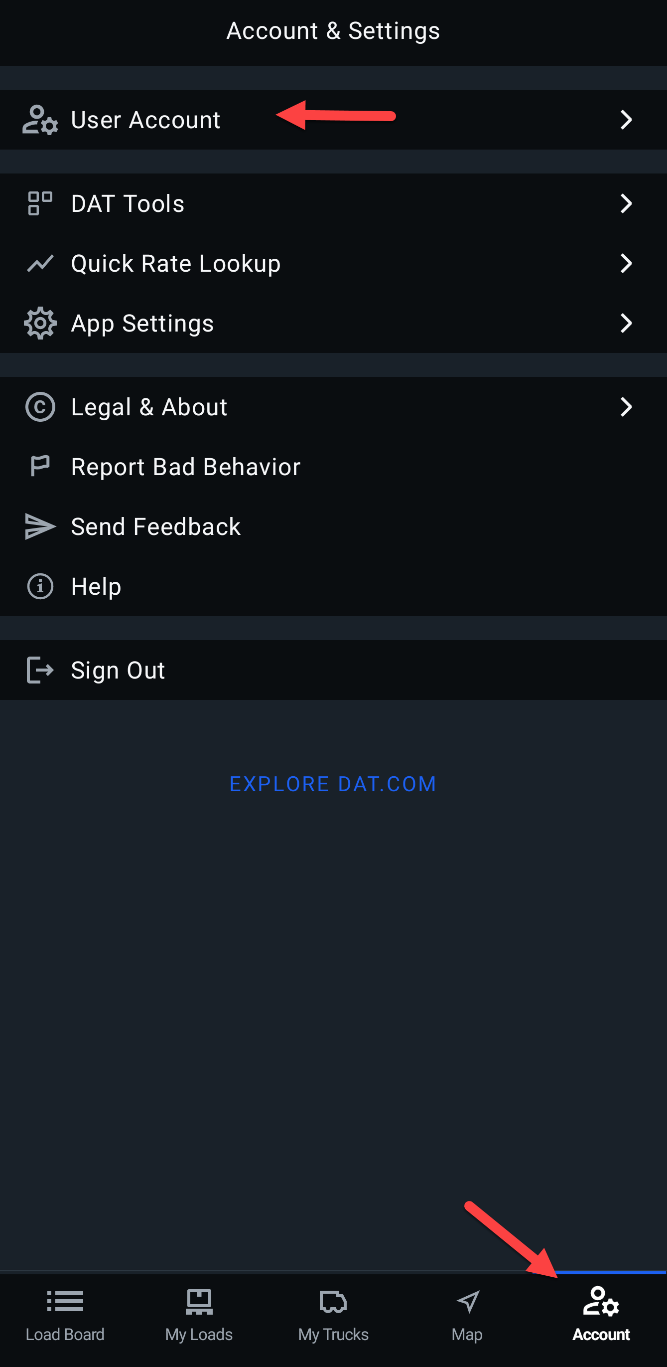 Verify your phone number in DAT One mobile | Welcome to DAT One Help Center