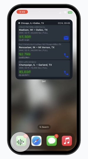 DAT One Mobile search widget | Welcome to DAT One Help Center