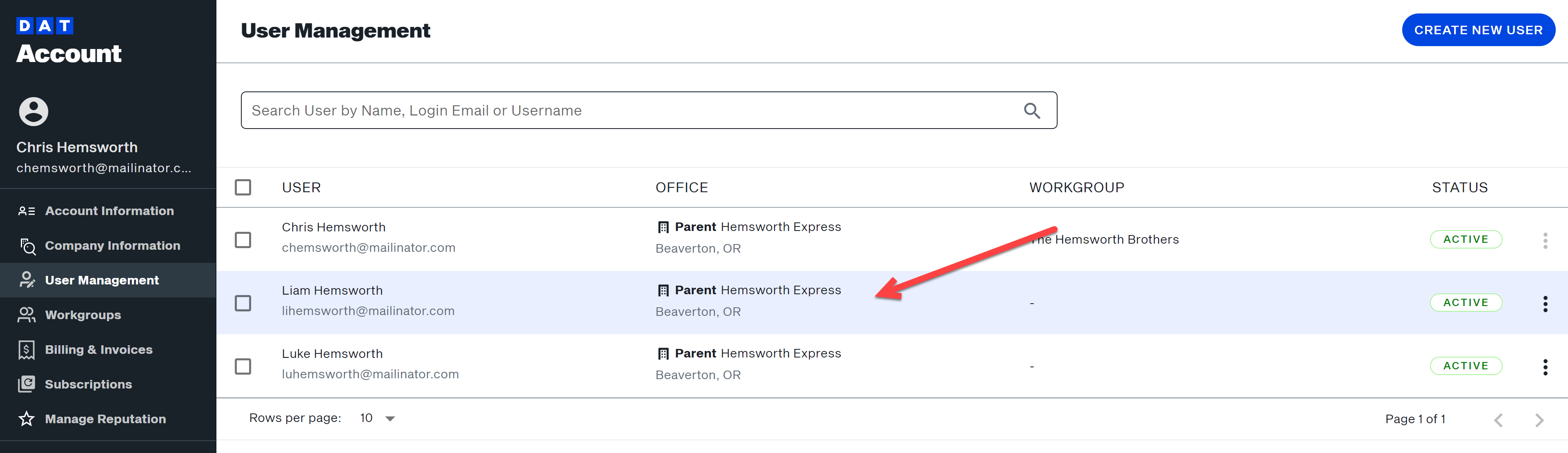 Assign a seat to a user | Welcome to DAT One Help Center
