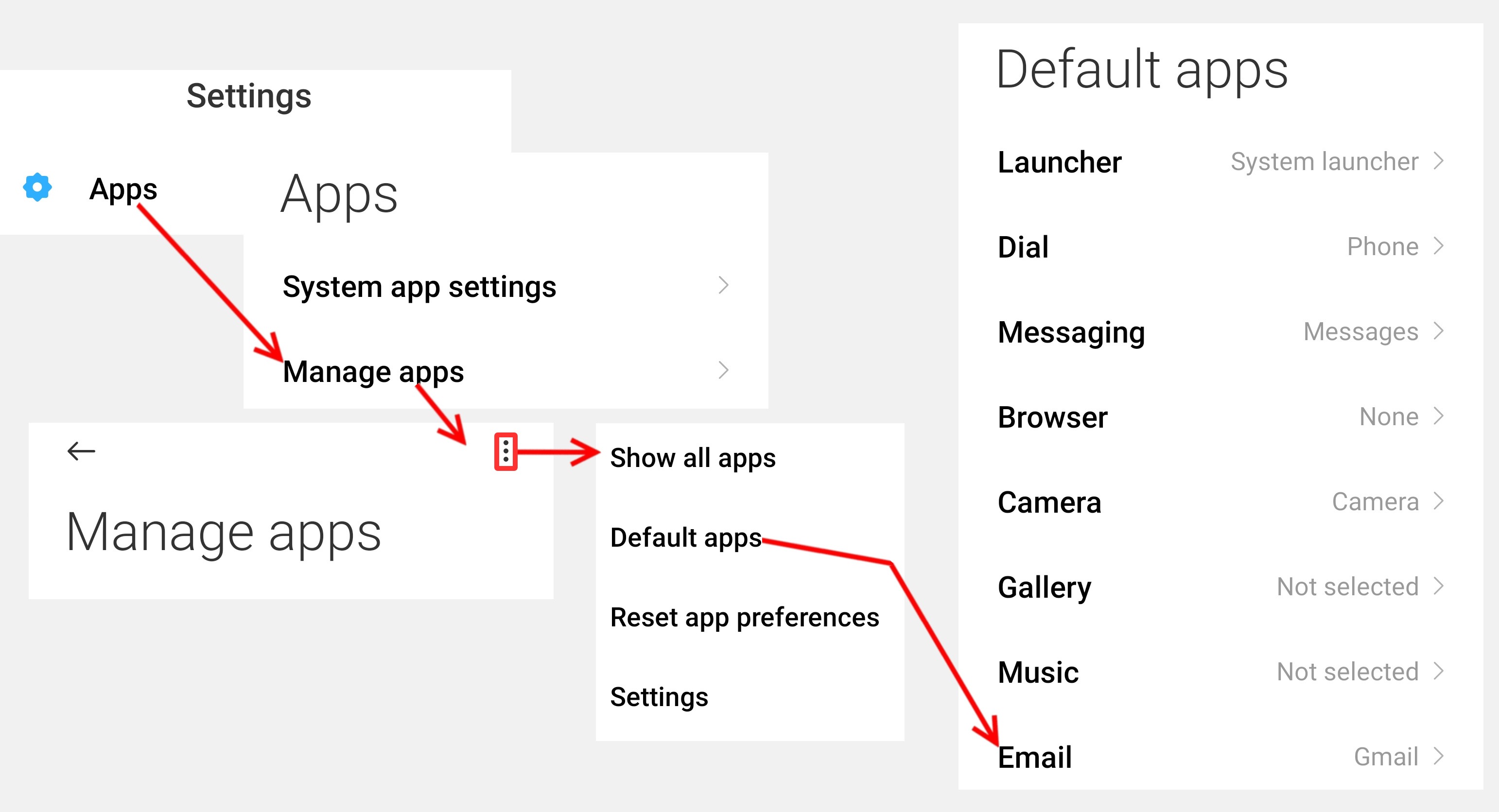 How to change the default email app or default email address on Android ...