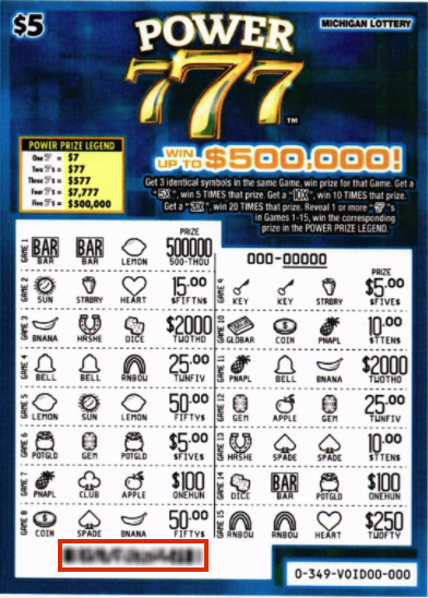 Finding the Barcode to Scan | Michigan Lottery FAQ