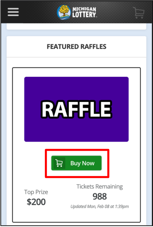 Purchasing Online Raffle Tickets | Michigan Lottery FAQ