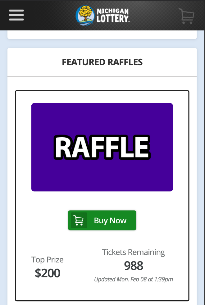Purchasing Online Raffle Tickets | Michigan Lottery FAQ