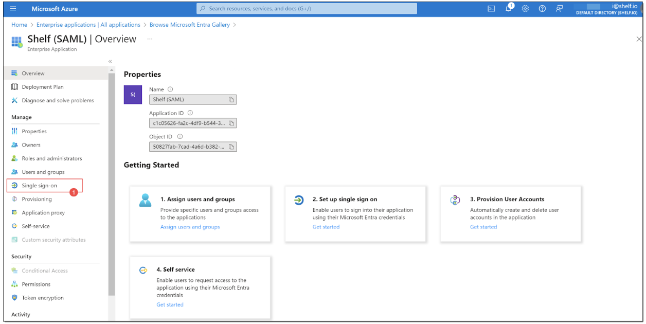 SSO Setup for Shelf App via Microsoft Entra ID_v.1.4 | Shelf Help Center