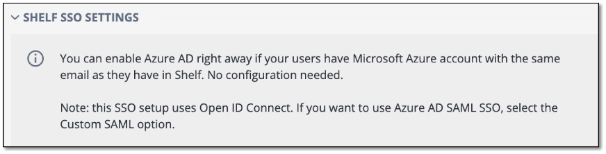 SSO Setup for Shelf App via Microsoft Entra ID_v.1.4 | Shelf Help Center