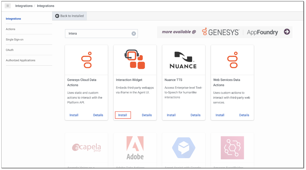 Shelf Answer Assist Integration with Genesys Cloud: Installation ...