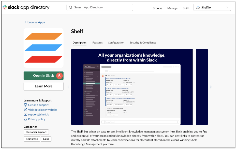 Slack Shelf App Installation Guide | Shelf Help Center