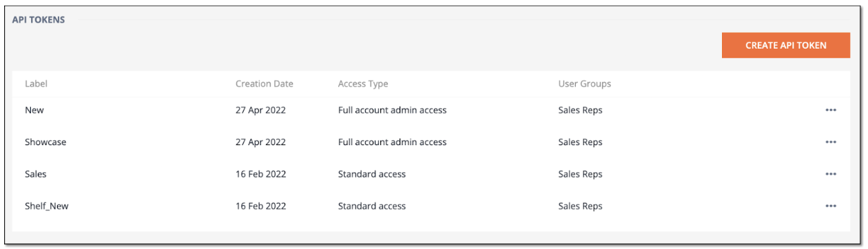 Shelf API Token Feature Introductory Guide | Shelf Help Center
