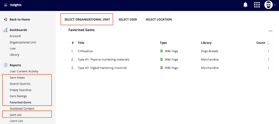 Organizational Units Feature Overview Guide | Shelf Help Center