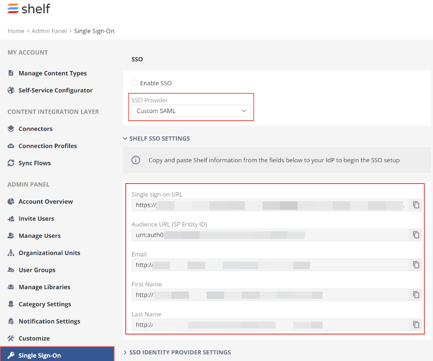 OKTA SAML and SCIM for Shelf Guide | Shelf Help Center