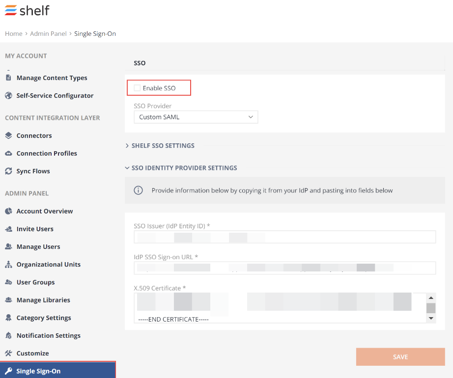OKTA SAML and SCIM for Shelf Guide | Shelf Help Center
