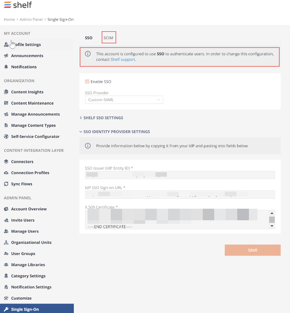 OKTA SAML and SCIM for Shelf Guide | Shelf Help Center