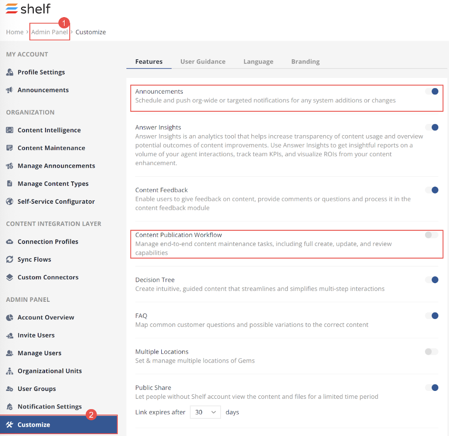 Shelf KMS Home Dashboard Overview Guide_v.1.1 | Shelf Help Center